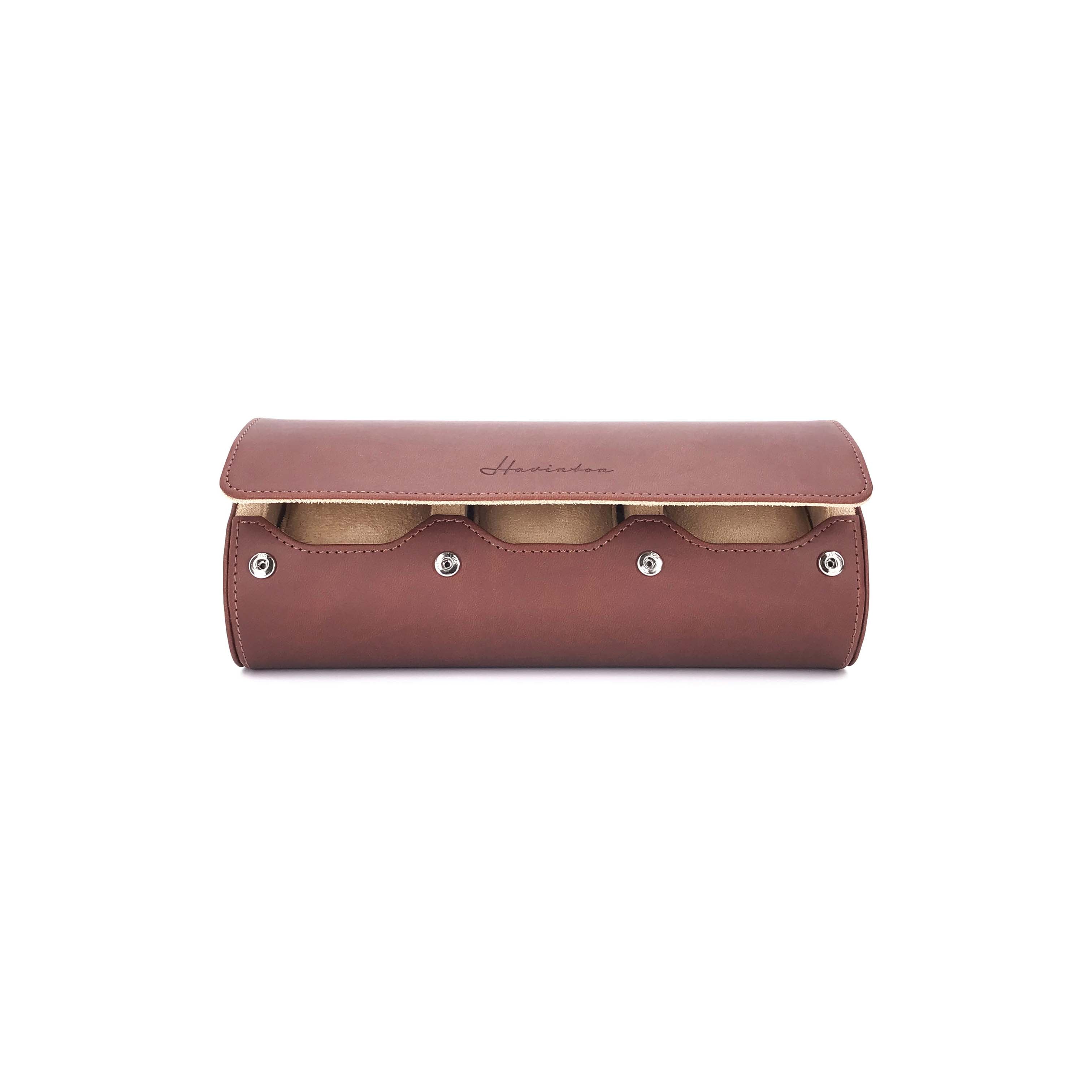 Havinton-Watch-Roll-Watch-Case-Watch-Box-Classy-Brown-2